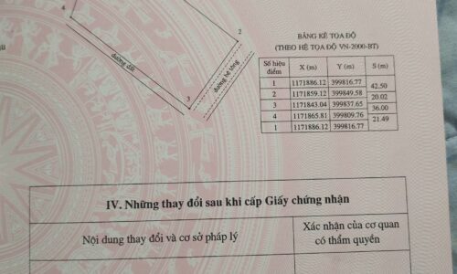 Bán lô đất gần biển tân thắng hai mặt tiền đường , có nhà